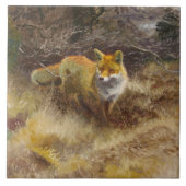 Bruno Liljefors - Fox and Landscape Tegeltje (Voorkant)