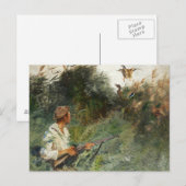 Bruno Liljefors - Hunter en Mallards Briefkaart (Voorkant / Achterkant)