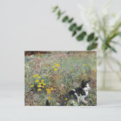 Bruno Liljefors - Kat op Flowerbed Briefkaart (Staand voorkant)