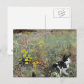 Bruno Liljefors - Kat op Flowerbed Briefkaart (Voorkant / Achterkant)