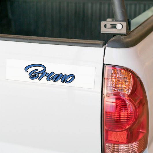 Bruno Name blue Aufkleber Sticker Autoaufkleber (Op Truck)