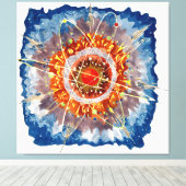 Bruno Taut - Alpenarchitectuur Canvas Afdruk (Insitu (Houten vloer))