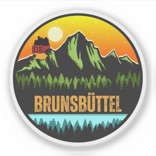 Brunsbüttel, Duitsland Sticker (Voorkant)