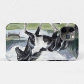 Brunskjottur Black pinto Icelandic Case-Mate iPhone Case (Achterkant (horizontaal))