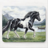 Brunskjottur Black pinto Icelandic Muismat (Voorkant)