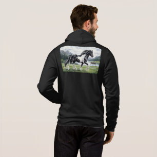 Brunskjottur Zwarte bonte IJslandse aquarel Hoodie