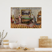 Brunswick & Balke Billiards Poster (Keuken)