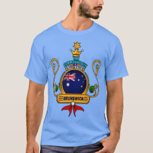 Brunswick City Pride Gouden Australische vlag Souv T-shirt