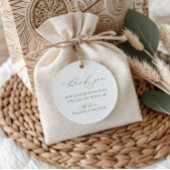 BRUNSWICK CREST bruiloft Dank u Bedankjes Labels