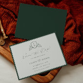 BRUNSWICK CREST Monogram Huwelijk Save The Date