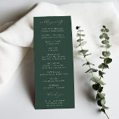 BRUNSWICK CREST Wedding Programmakaart
