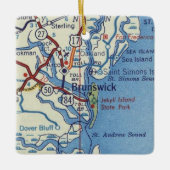 Brunswick GA Jekyll Island Keramisch Ornament (Voorkant)