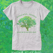 Brunswick Georgia Live Oak Tree T-shirt