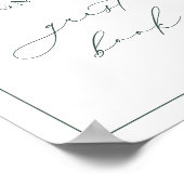 BRUNSWICK Green Guest Book Sign Poster (Hoek)
