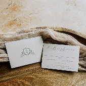 BRUNSWICK | Green Meal Choice Wedding RSVP Kaartje