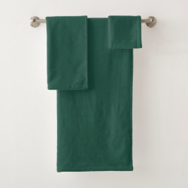 Brunswick Green Solid Color Bad Handdoek