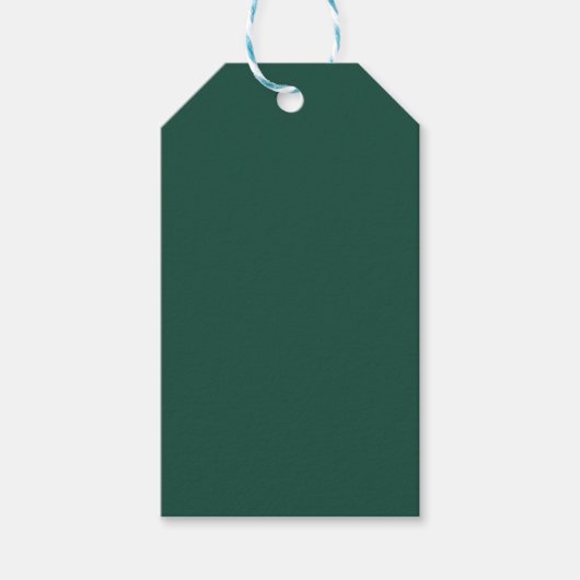 Brunswick Green Solid Color Cadeaulabel (Voorkant)
