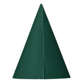 Brunswick Green Solid Color Feesthoedjes (Achterkant)