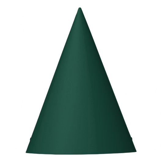 Brunswick Green Solid Color Feesthoedjes (Voorkant)