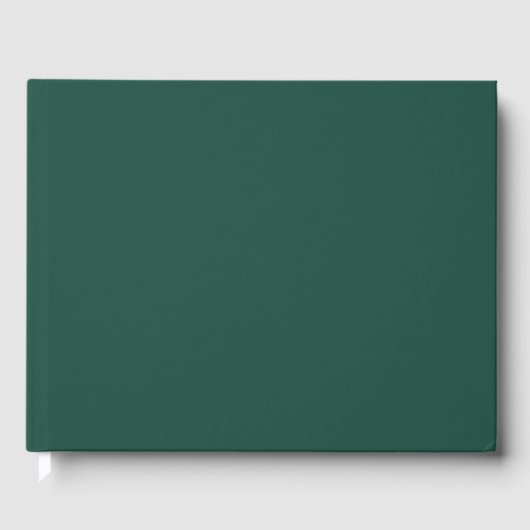 Brunswick Green Solid Color Gastenboek (Voorkant)