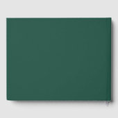 Brunswick Green Solid Color Gastenboek (Achterkant)