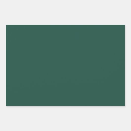 Brunswick Green Solid Color Inpakpapier Vel (Voorkant 3)