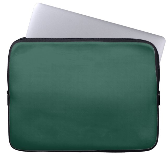 Brunswick green (solid color) laptop sleeve (Voorkant)