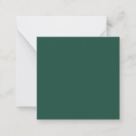 Brunswick Green Solid Color Notitiekaartje
