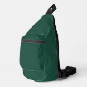 Brunswick Green Solid Color Sling Bag (Rechterhoek)