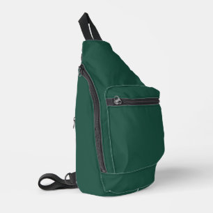Brunswick Green Solid Color Sling Bag