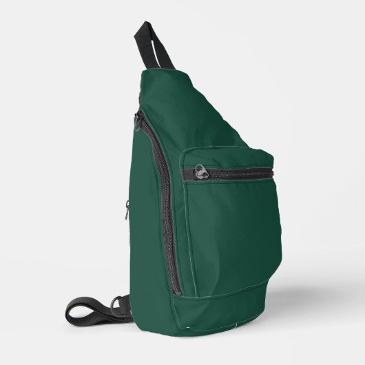 Brunswick Green Solid Color Sling Bag (Linkerhoek)