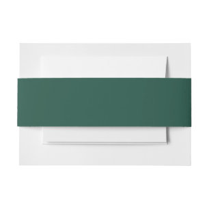 Brunswick Green Solid Color Uitnodigingen Wikkel
