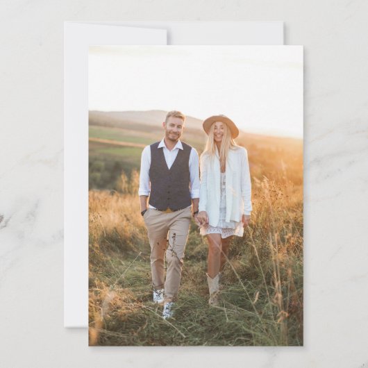 BRUNSWICK Green Wedding Photo Details Kaart (Achterkant)