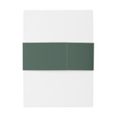 BRUNSWICK Groene Botanische Monogram Top Uitnodigingen Wikkel (Achterkant Voorbeeld)