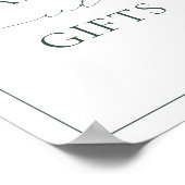 BRUNSWICK Groene Kaarten en geschenken Poster (Hoek)