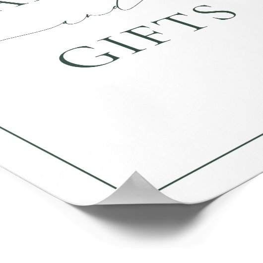 BRUNSWICK Groene Kaarten en geschenken Poster (Hoek)