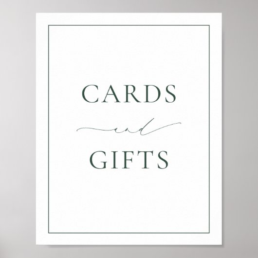 BRUNSWICK Groene Kaarten en geschenken Poster (Voorkant)