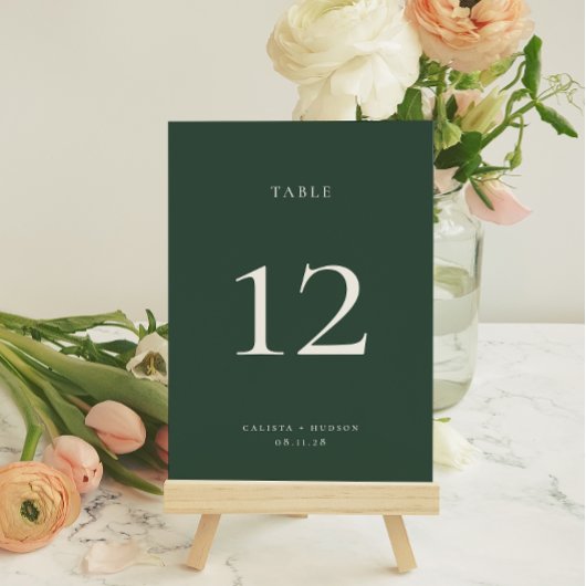 BRUNSWICK Groene tafel Nummer Kaart