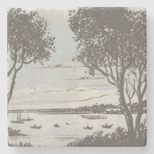 Brunswick hoofden Stone Onderzetter (Voorkant)