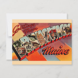 Brunswick Maine Groet Ansichtkaart Briefkaart