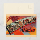 Brunswick Maine Groeten Ansichtkaart Briefkaart (Voorkant / Achterkant)