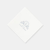 BRUNSWICK Monogram Crest Trouw Servet (Hoek)