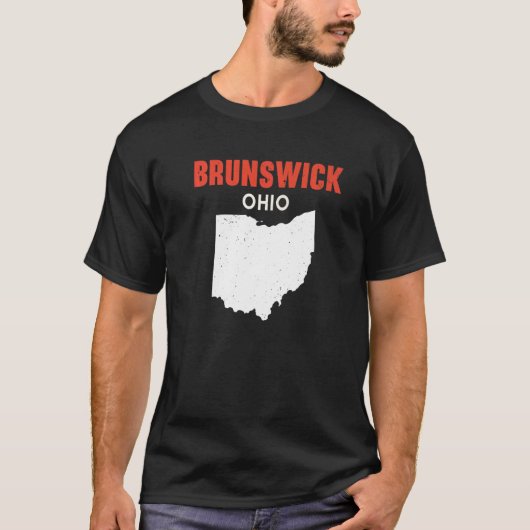 BRUNSWICK Ohio USA State America Travel Ohioan T-shirt (Voorkant)