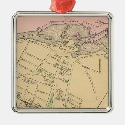 Brunswick, Topsham Metalen Ornament (Voorkant)