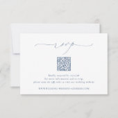 BRUNSWICK Wedding QR Code RSVP Kaartje (Voorkant)