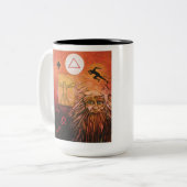 Brüsbekertijd Tweekleurige Koffiemok (Voorkant links)