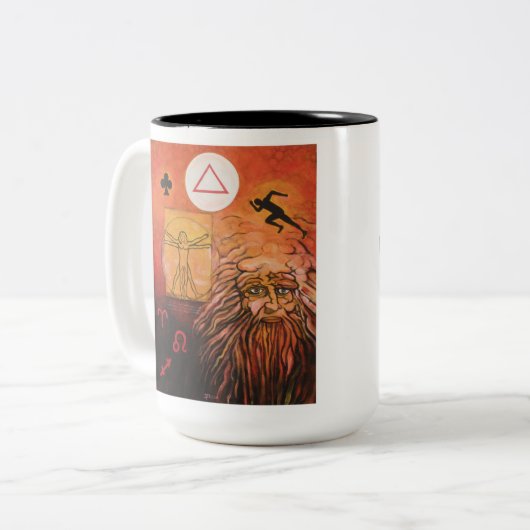 Brüsbekertijd Tweekleurige Koffiemok (Voorkant links)