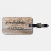 Bruschetta Antipasti met bonen en arugula, Bagagelabel (Achterkant horizontaal)