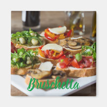 Bruschetta Antipasti met bonen en arugula,