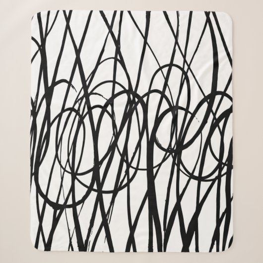 Brush abstract pattern. Grunge texture. Background Sherpa Deken (Voorkant)